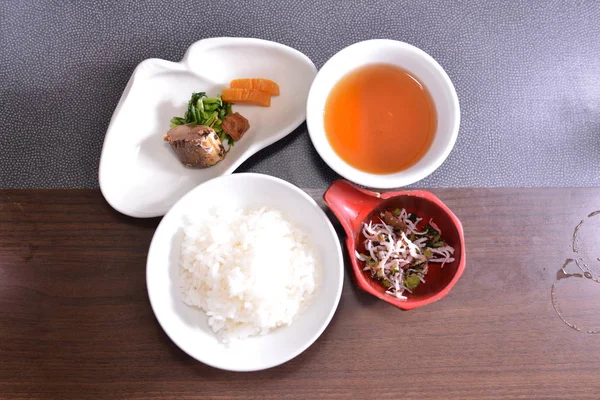 Close Asian Food Table — Stockfoto