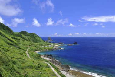 Side shot of the coast in Lanyu island