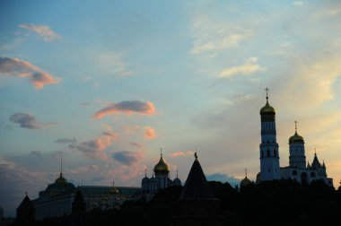 Moskova Kremlin 'in Silueti