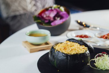 Kabakta pirinç - Asya yemeği