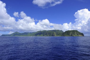 Mavi gökyüzü arkaplanlı Orkide Adası
