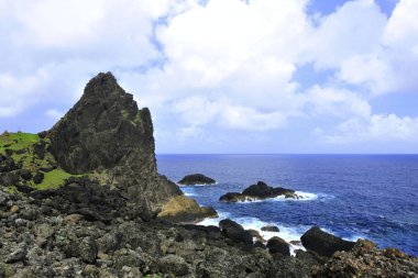 Tayvan 'daki Orkide Adası. Doğa manzarası.