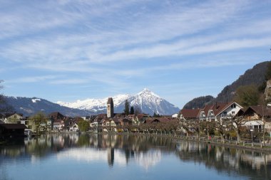 Interlaken 'in huzurlu manzarası