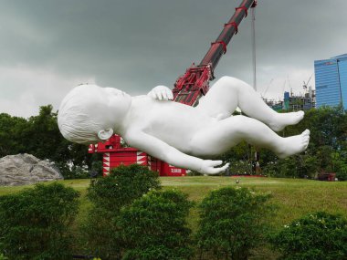 Küçük çocuğun montaj sanatı