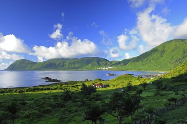 High angle shot of Mantou Rock Lanyu island