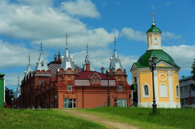 Russian Style Building in the Sergiev Posad