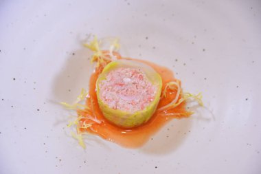 High angle shot of the delicious food