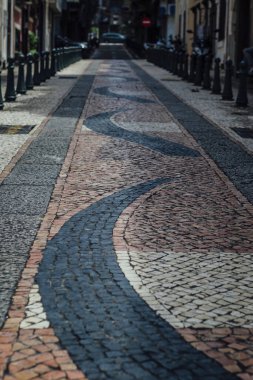 Mozaikle yapılmış eski yol