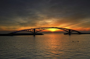 Scenic shot of Xiying Rainbow Bridge Penghu County
