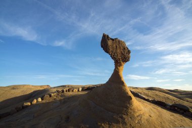 Queens Head Rock Yehliu Geo Parkı Wanli İlçe Şehri 'nin sahne çekimi.