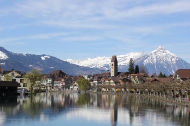 Interlaken 'in huzurlu manzarası