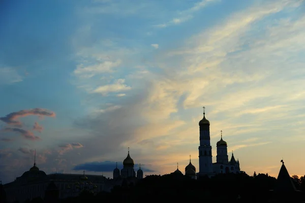 모스크바 크렘린의 실루엣 — 스톡 사진