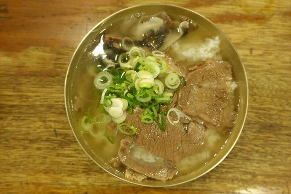 Sopa de carne Os Oito Portões de Seul — Fotografia de Stock