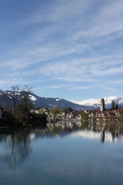 Peaceful scenic view of Interlaken — Stock Photo, Image