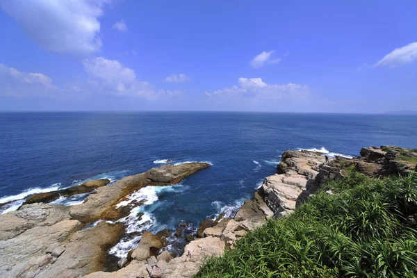 Vista Panorâmica Mar Taiwan — Fotografia de Stock