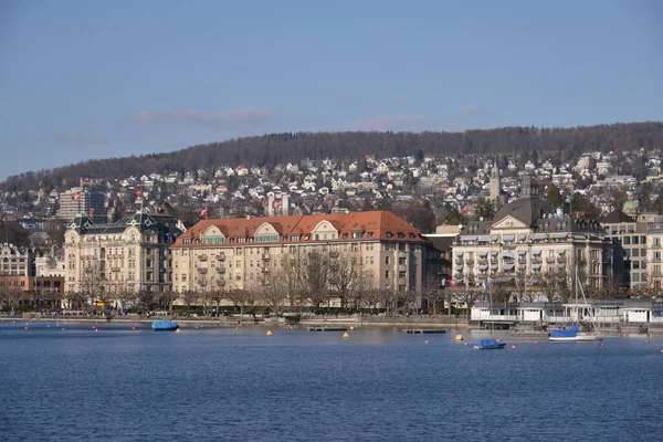 Aussichtsreiche Aussicht auf den Zürichsee — Stockfoto