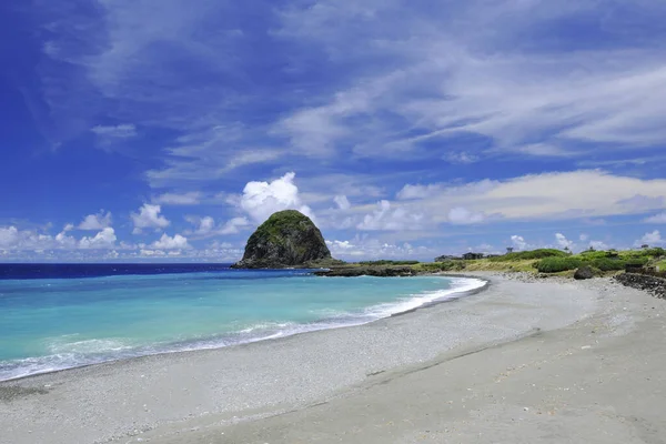 Imagem panorâmica da ilha de Mantou Rock Lanyu — Fotografia de Stock