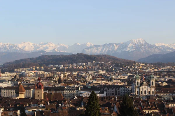 Angelo alto vista di Lucerna — Foto Stock