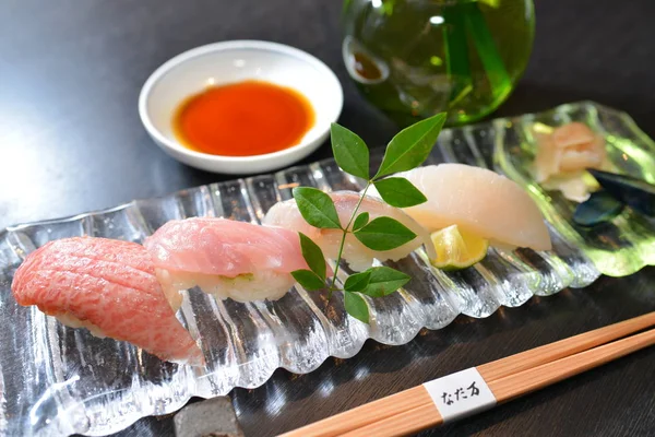 Lovitură unghiulară de sushi — Fotografie, imagine de stoc