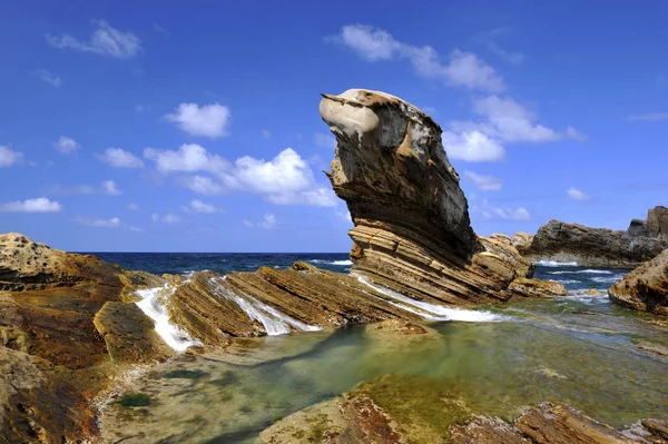 Pedras Beira Mar Beleza Yilan — Fotografia de Stock