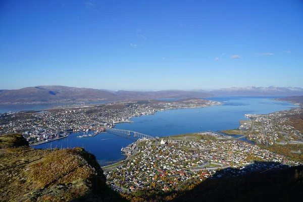 High angle shot of the landscape in Fjellstua — ストック写真