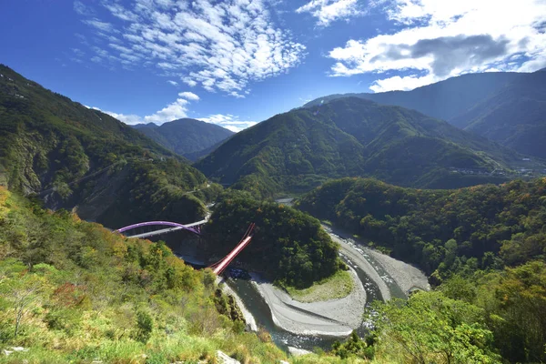 Vista Aérea Montanhas Verdes — Fotografia de Stock