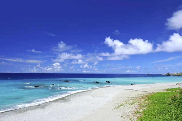 Vista panorámica de la isla de Badai Bay Beach Lanyu — Foto de Stock