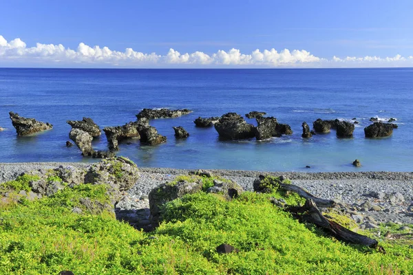 Orchideeninsel Mit Felsigem Ufer Taiwan — Stockfoto