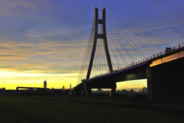 Scenic shot van Cable Stayed Bride City — Stockfoto