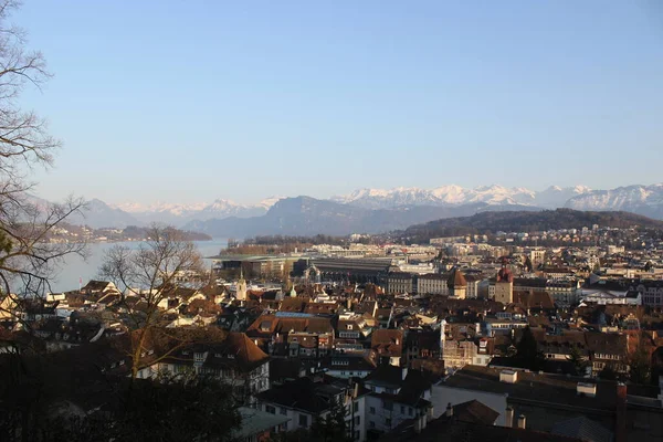 High angel view of Luzern — ストック写真