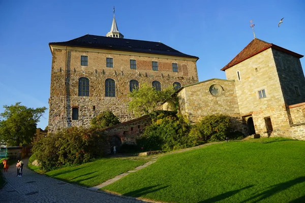 Pevnost Akershus Středověký Hrad Oslu Norsko — Stock fotografie