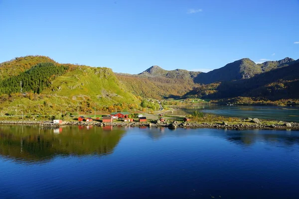 Paisaje natural escénico de Hurtigruten — Foto de Stock