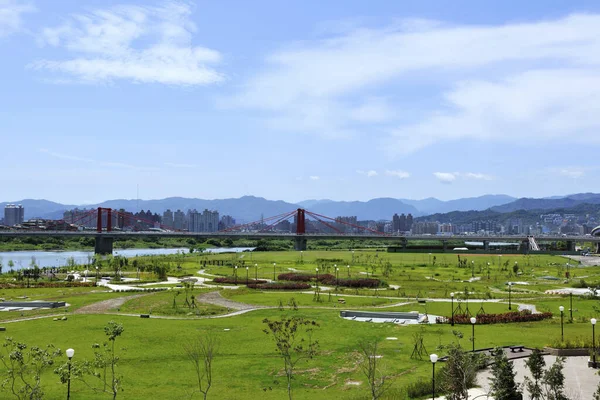 Vista Panorámica Del Parque Ciudad New Taipei —  Fotos de Stock