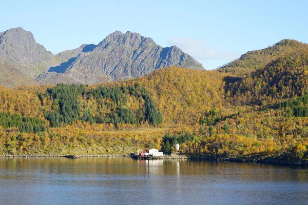 Landschappelijk natuurlandschap van Hurtigruten — Stockfoto