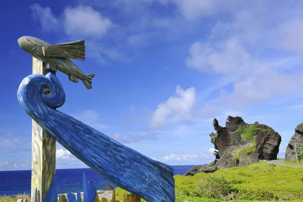 A haljel az égen a Lanyu-szigeten. — Stock Fotó