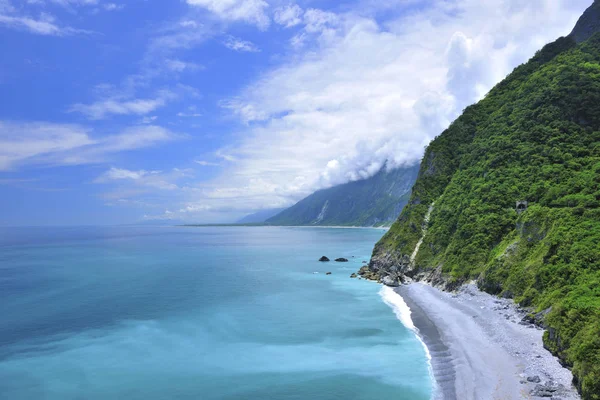 High Angle Shot Qingshui Cliff Sioulin — 스톡 사진