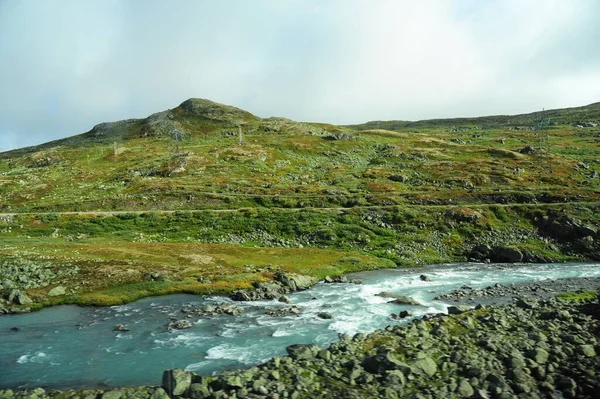 Montagnes Avec Ruisseau Beauté Dans Nature — Photo