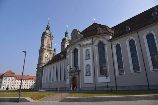 Foto lateral da Catedral em St Gallen — Fotografia de Stock