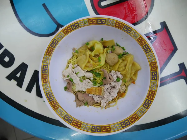 Mie Babi Masakan Asia — Stok Foto