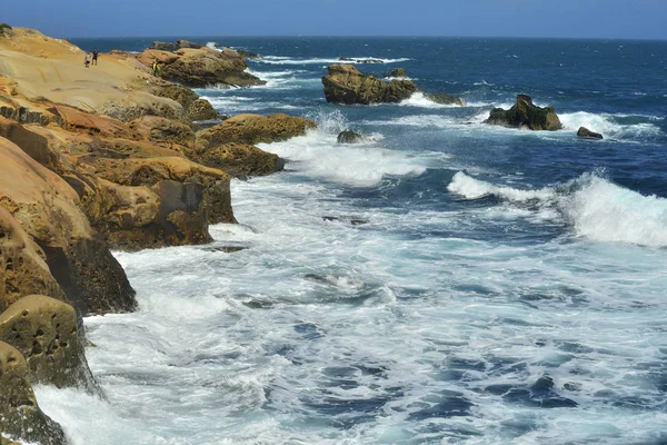 Hochwinkelaufnahme der schönen Küste in wanli — Stockfoto