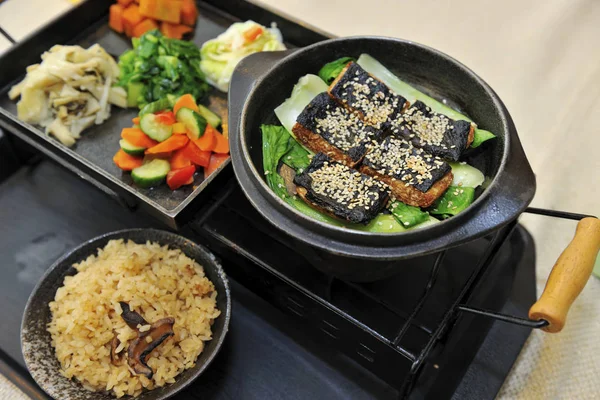 Портрет страви Вегетаріанський японський Унагі — стокове фото