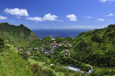 Ruifang bölgesindeki Jinguashi kasabası, New Taipei, Tayvan.