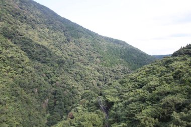 Low angle shot of the mountain landscape