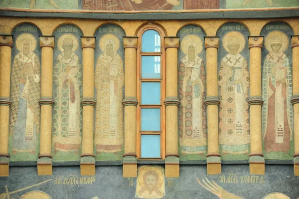 Wall Painting Assumption Cathedral Moscow Kremlin — Stockfoto