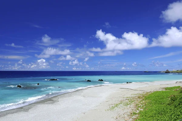 Imagem panorâmica da ilha de Badai Bay Beach Lanyu — Fotografia de Stock