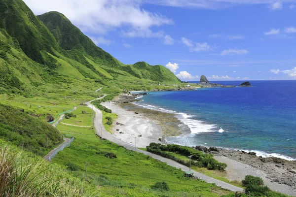 Szenische Aufnahme der Insel Mantou Rock Lanyu — Stockfoto