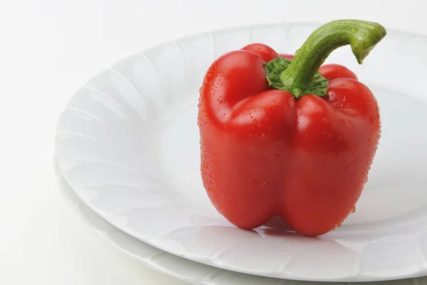 Portrettet av maten Red Bell pepper – stockfoto