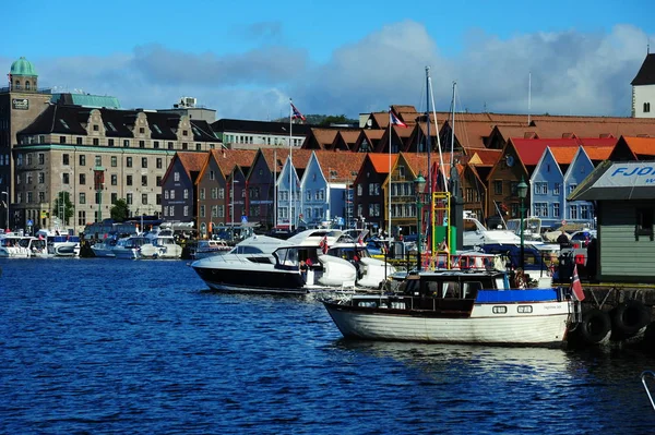 挪威卑尔根的码头 — 图库照片