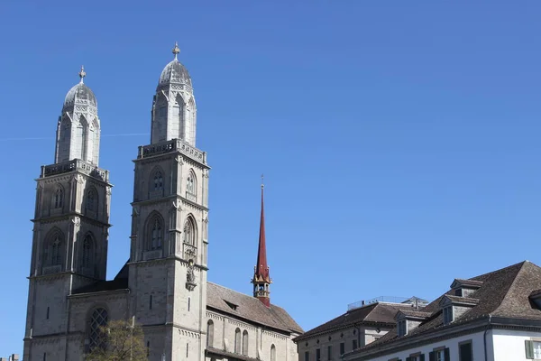 Vista panorámica de la ciudad de Zurich — Foto de Stock