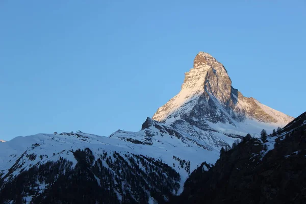 Tiefenaufnahme vom Schneeberg in Zermatt — Stockfoto